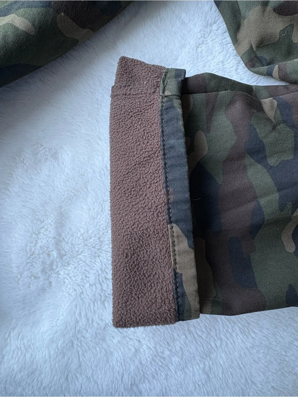 Wrangler Camo Fleece Lined Cargo Pants